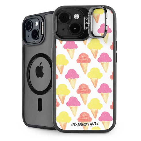 Bouffants and Broken Hearts Ice Cream iPhone 15 Kickstand Case